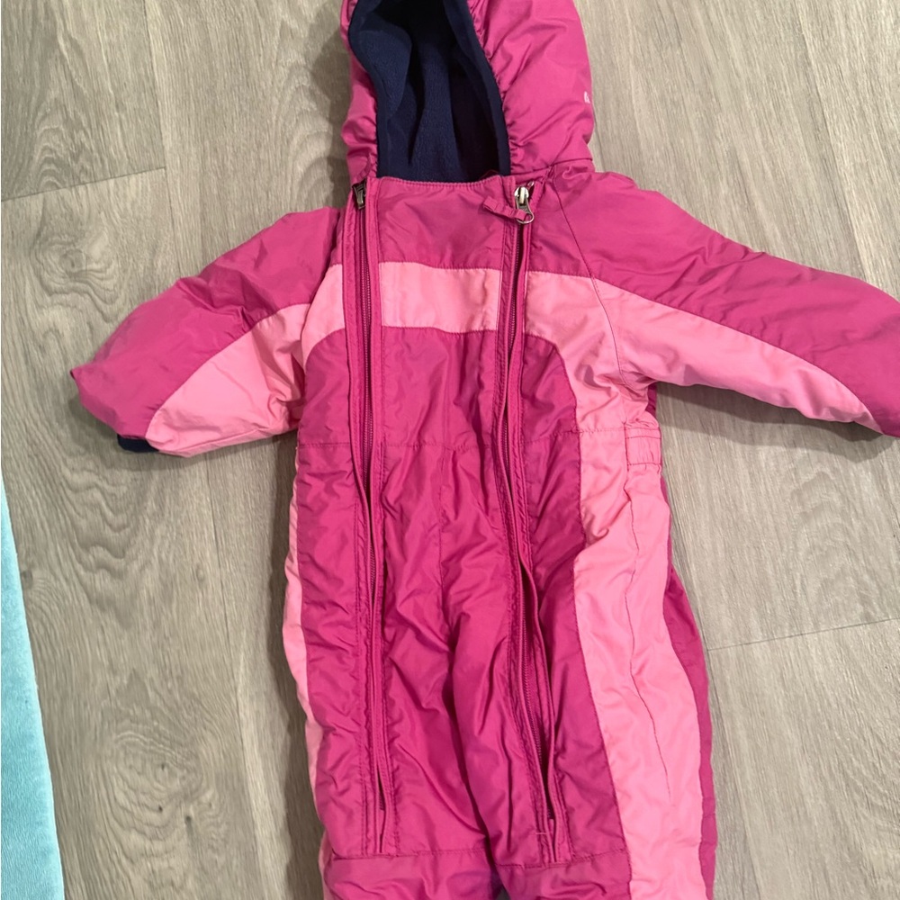 L.L. Bean Pink Infant Snowsuit